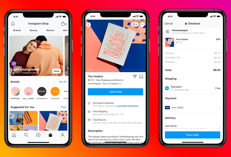 Can you see Facebook marketplace on instagram?