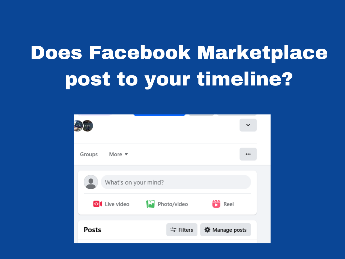 Does Facebook Marketplace post to your timeline?